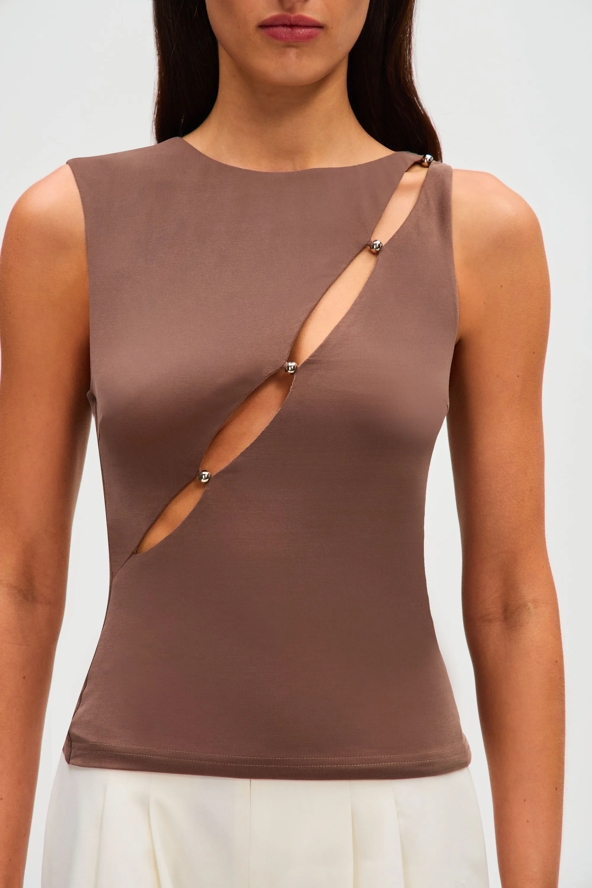 THE 'JOSIE' CUPRO TOP