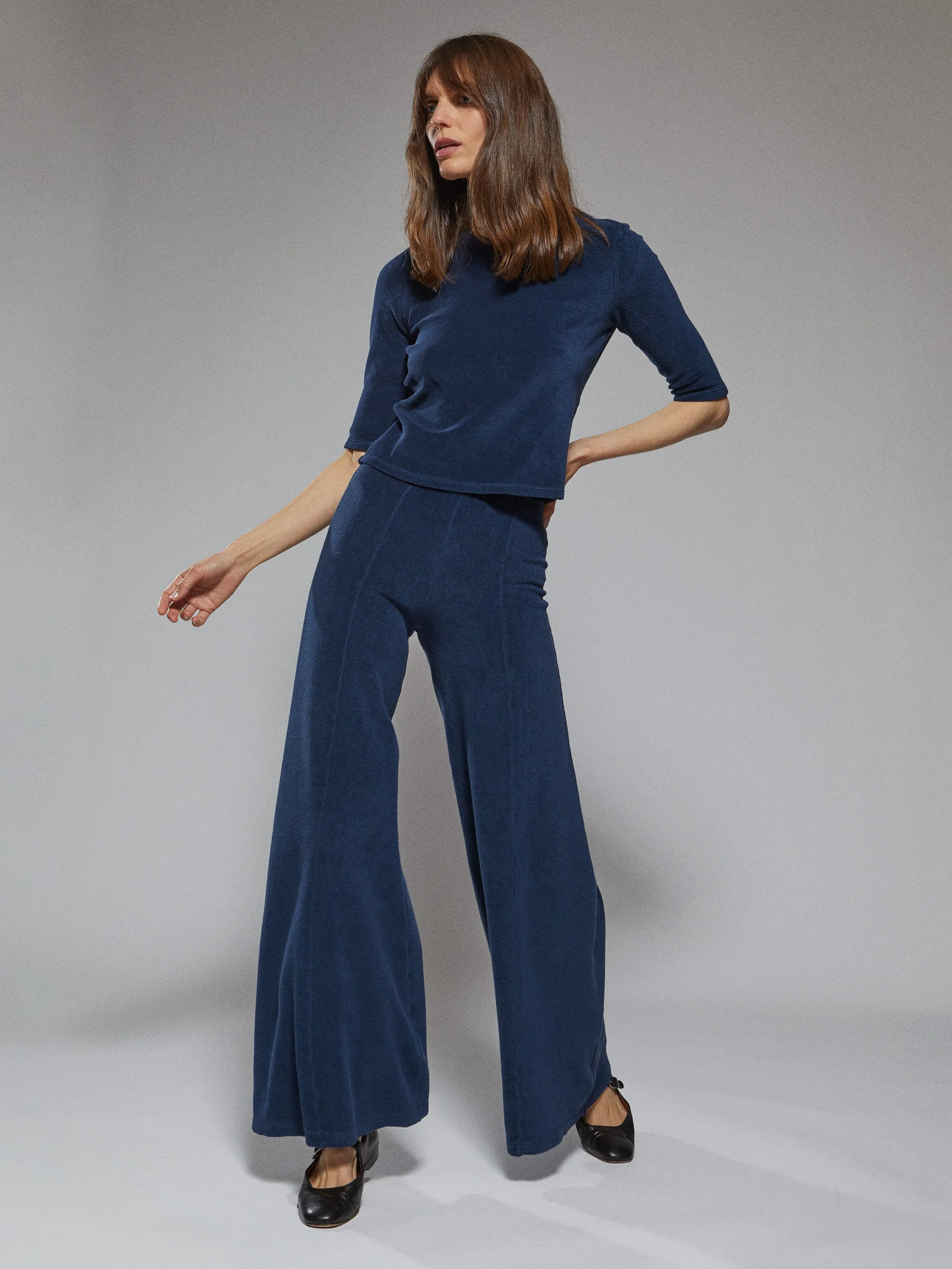 The Megalo Palazzo Pants in Terry