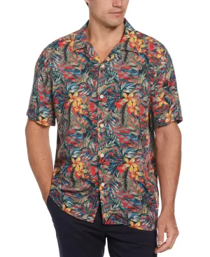 Tua X Perry Ellis Collaboration Ecovero Botanical Print Shirt