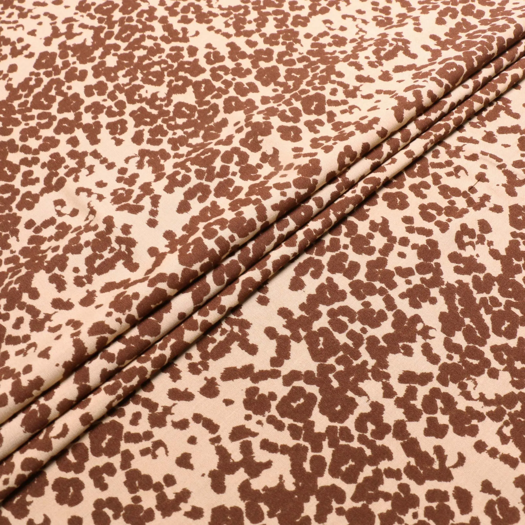Viscose Challis Fabric - Beige