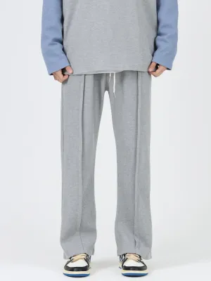 Waffle Flared Casual Pants