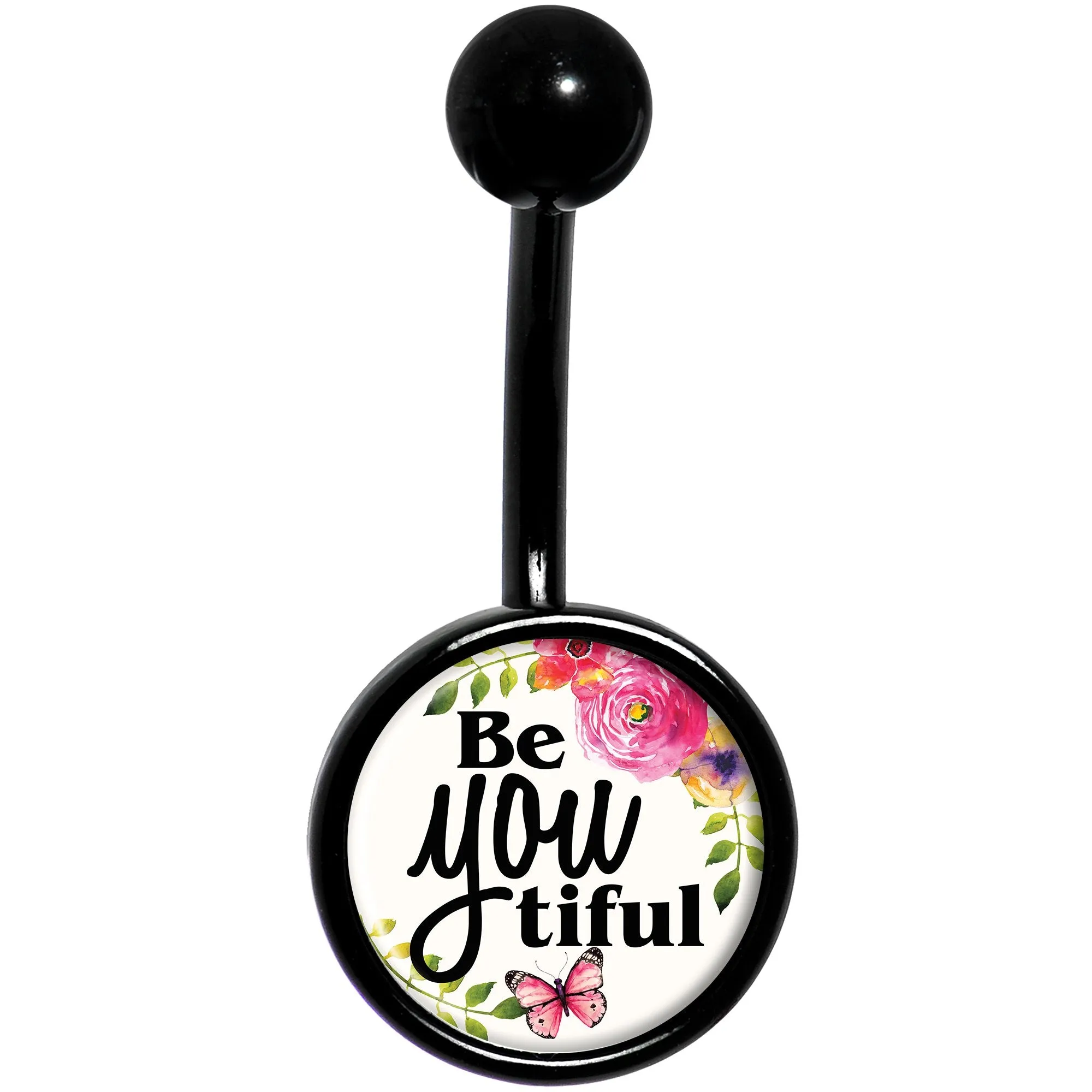 Watercolor BeYoutiful Black Belly Ring