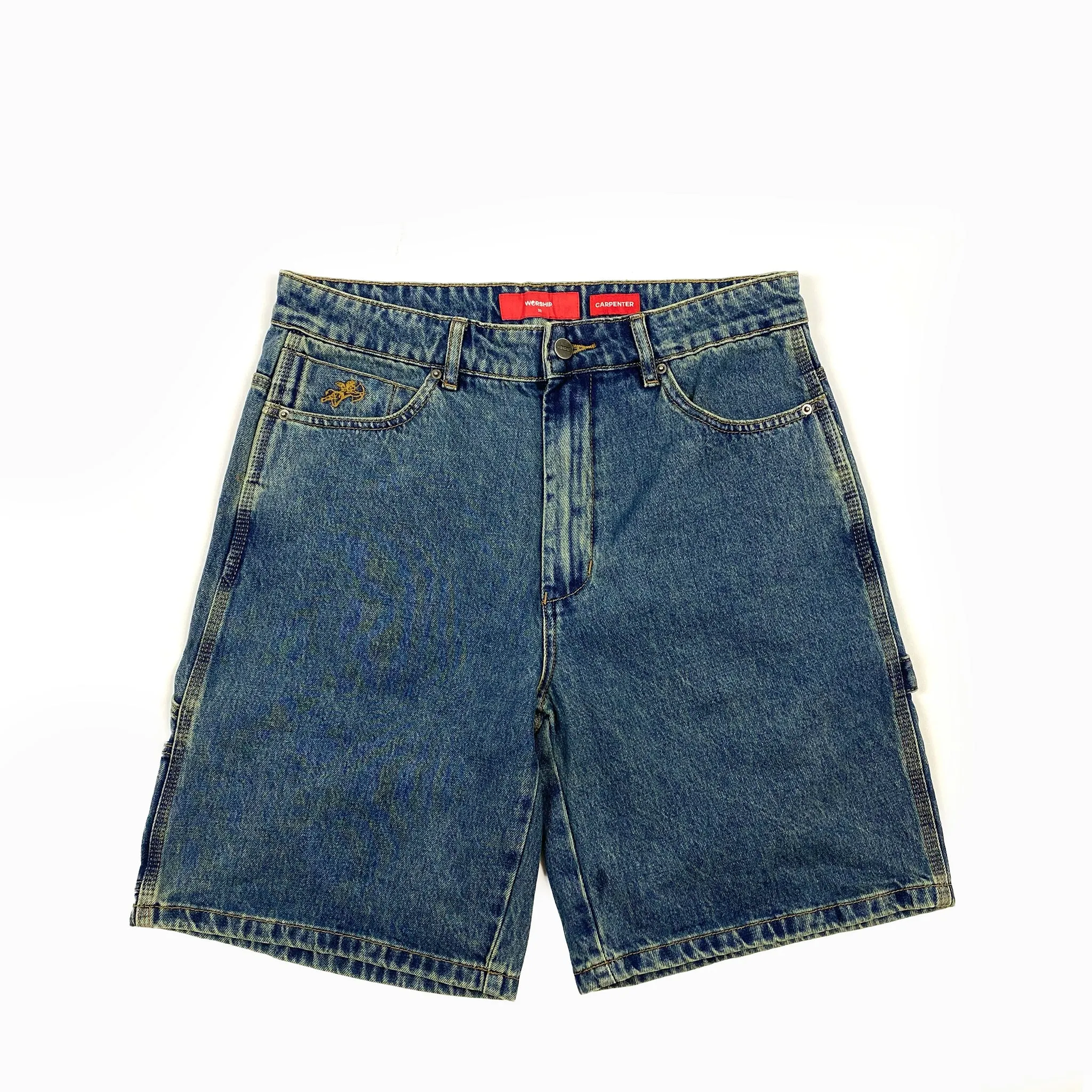 Worship Try Again Carpenter Short Dirty Mid Blue