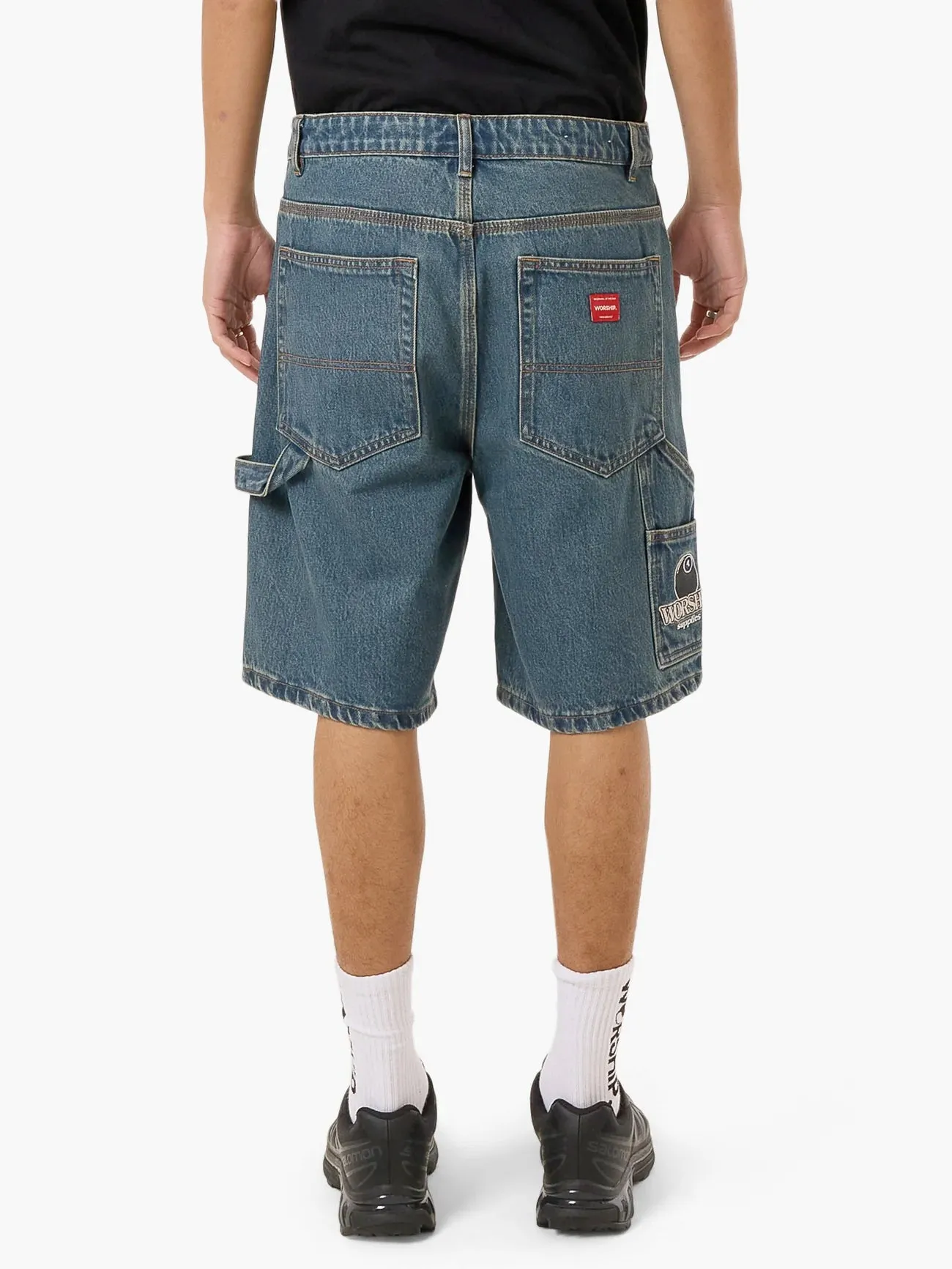 Worship Try Again Carpenter Short Dirty Mid Blue