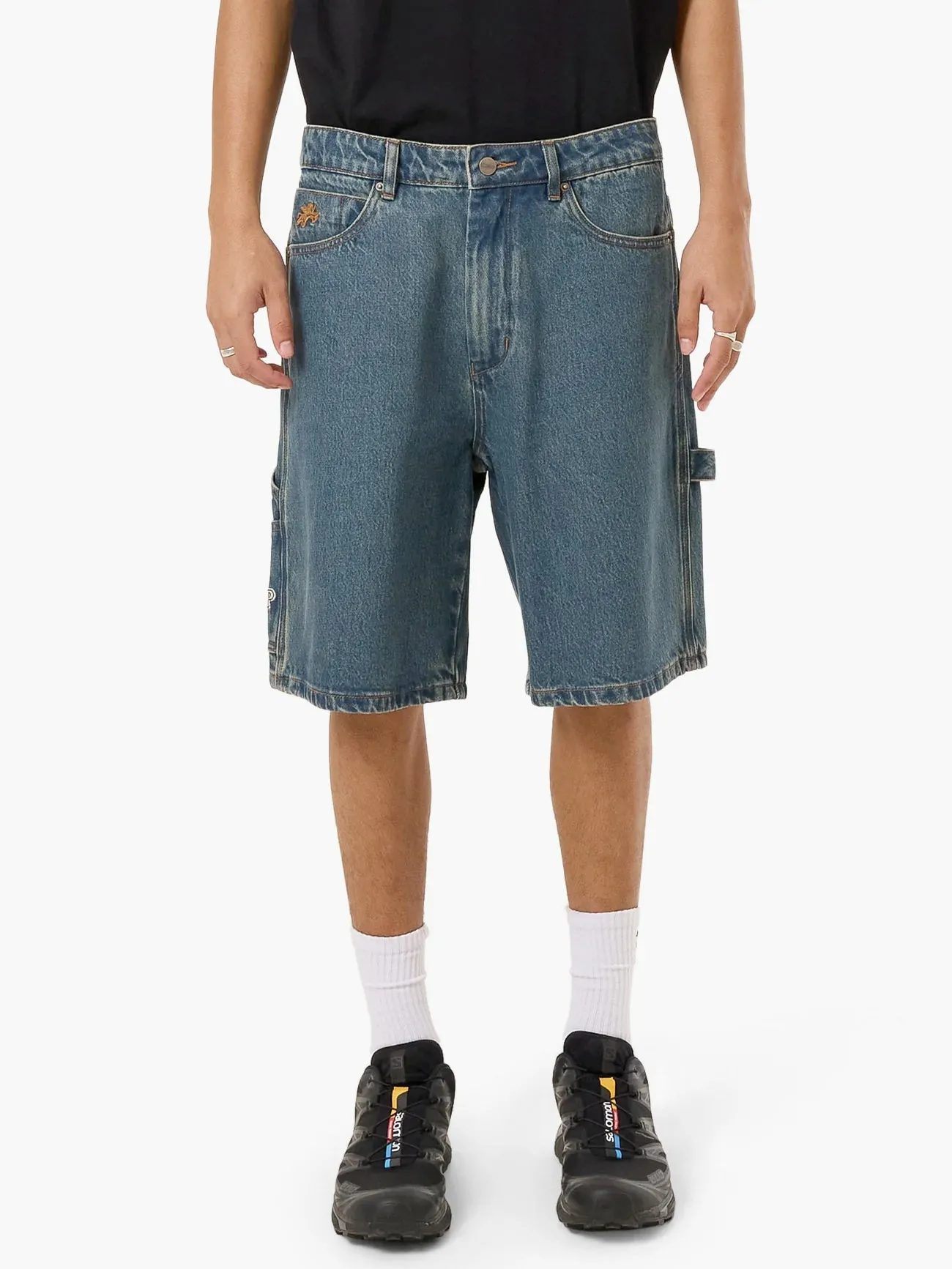 Worship Try Again Carpenter Short Dirty Mid Blue