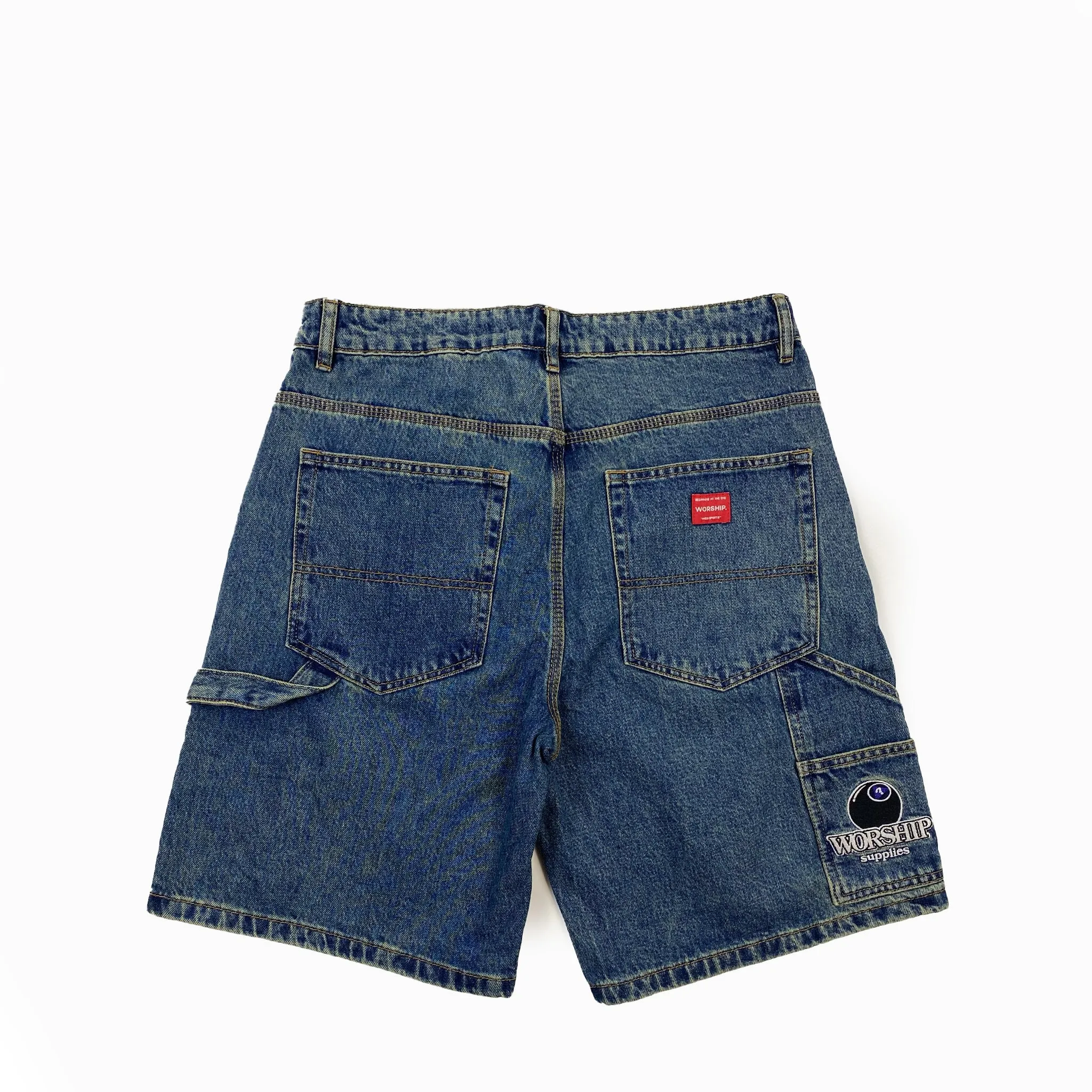 Worship Try Again Carpenter Short Dirty Mid Blue