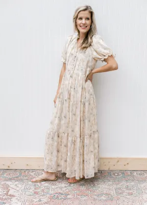 X Watercolor Picture Floral Maxi