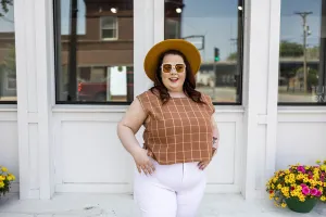 xyla tank in walnut plaid